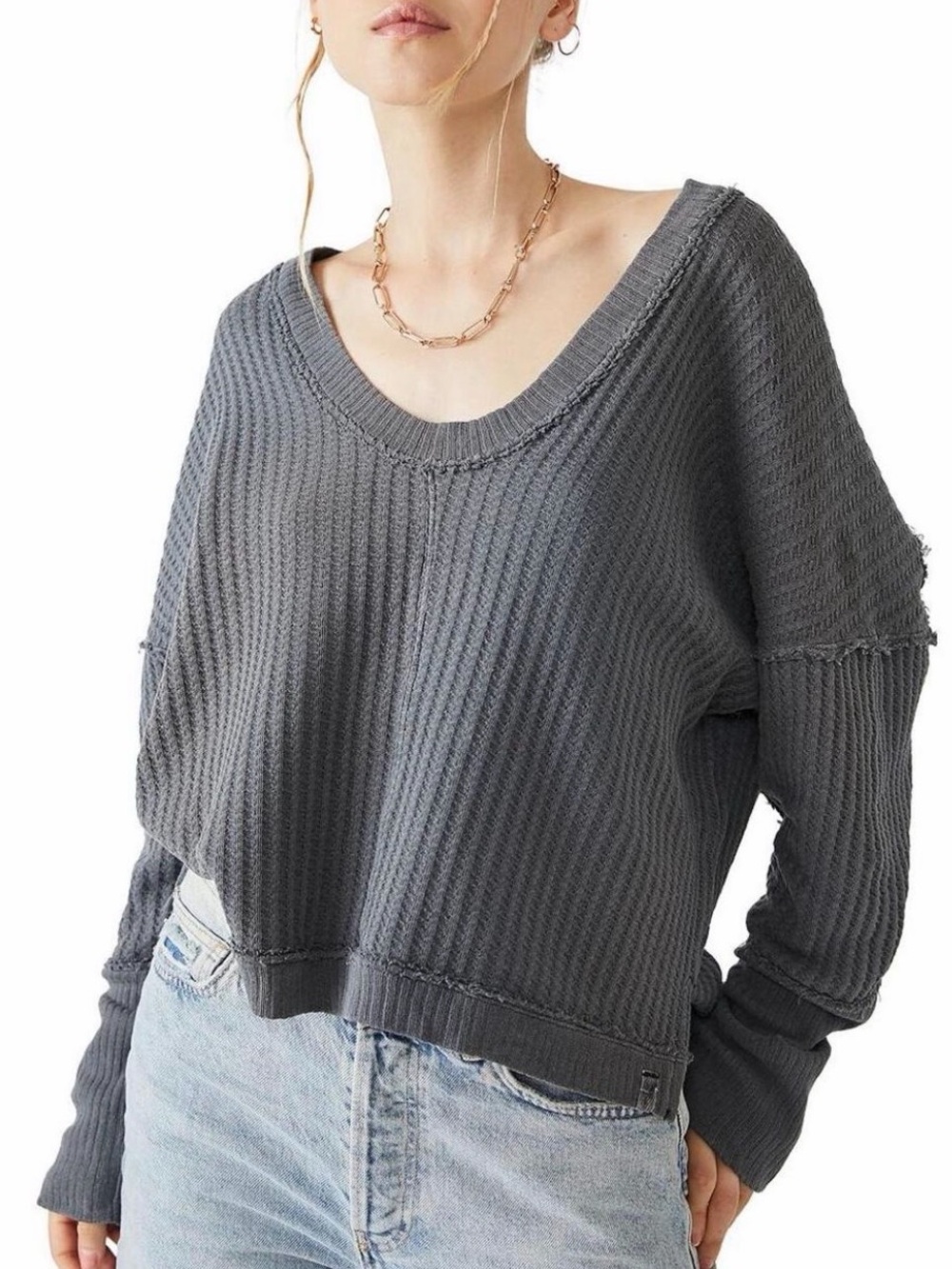 Indie Boho Festival Free People Magic Thermal Long Sleeve Top